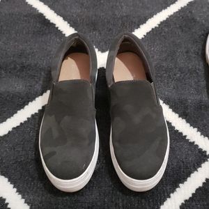 Brash Camo Platform Slip Ons